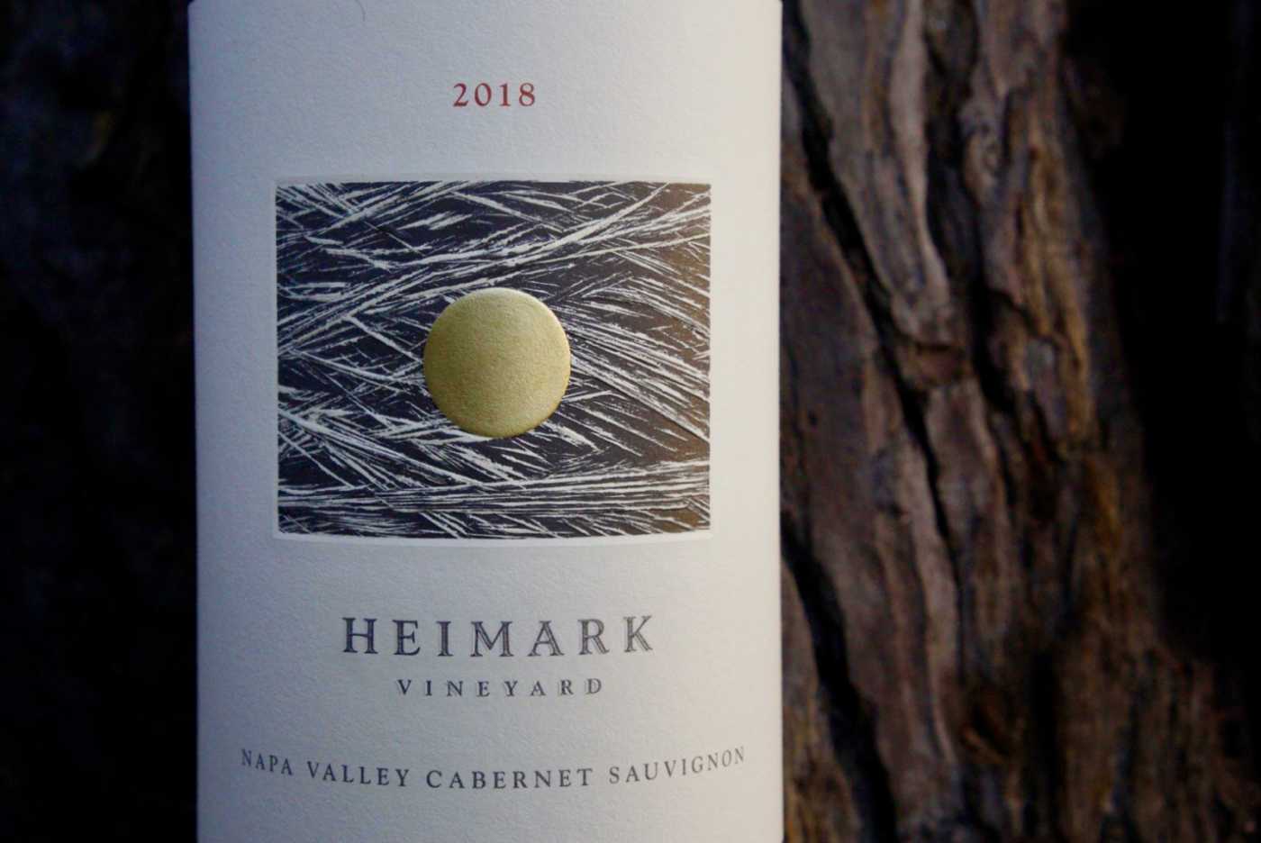 Heimark Napa Valley Cabernet Sauvignon 2018 wine bottle label